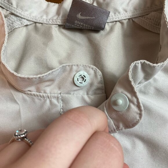 Nike Golf Pullover Windbreaker Mens size Medium Long Sleeve 1/4 Snap Elastic Hem - Picture 11 of 13